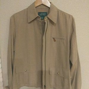 COPY - Ralph Lauren safari jacket tan silk/cotton